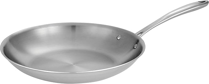 Tramontina Boston Tri-Ply Clad Stainless Steel 12-Inch Large Frying Pan by Tramontina
