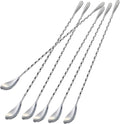 Briout 6 Pieces Bar Spoon, 12 Inches Long Handle Drink Stirrer by Briout