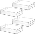ShelfShaper Large Clear Plastic Storage Bins, Pantry Organizers and Storage by ShelfShaper