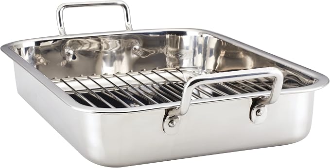 Farberware Classic Traditions Stainless Steel Roaster/Roasting Pan - Image 9