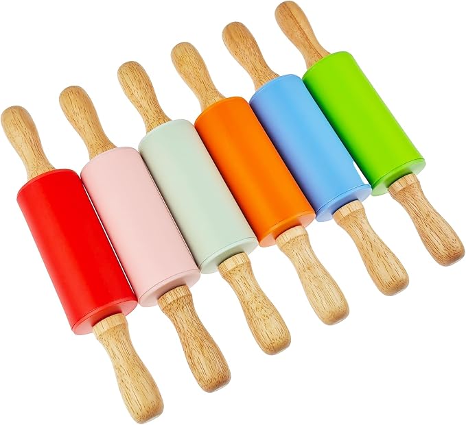 18 Pack Small Rolling Pin for Kids, 9 Inch Kids Rolling Pin for Home Kitchen - Image 7