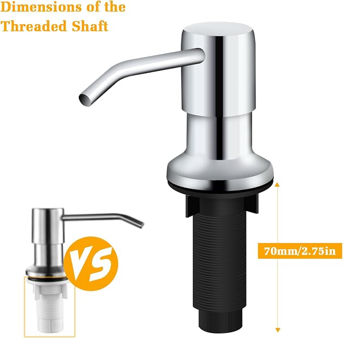 Soap Dispenser for Kitchen Sink, Built in Sink Soap Dispenser Lotion Dispenser - Image 4