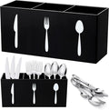 Suzile Acrylic Cutlery Storage Organizer Bin Silverware Caddy Countertop Knife by Suzile