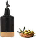 HOMCDALY Ceramic Olive Oil Dispenser Bottle, 16oz Oil Dispenser Bottle by HOME