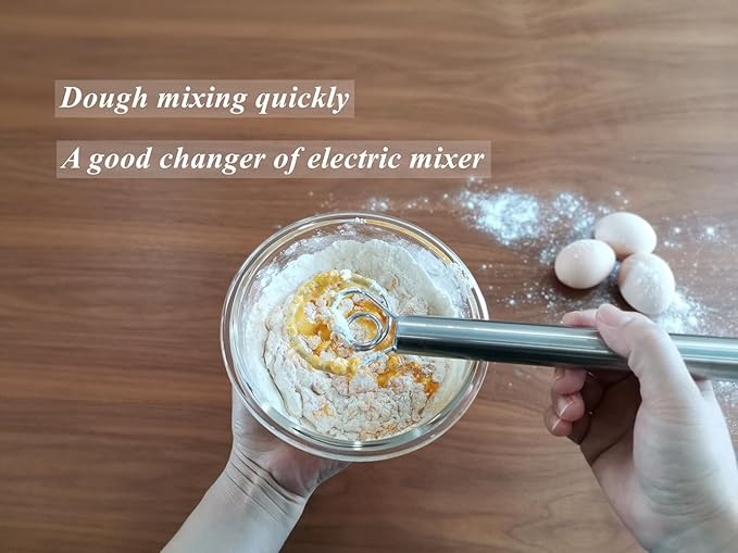 Small Ring Danish Dough Whisk Stainless Steel, Suitable - Image 3