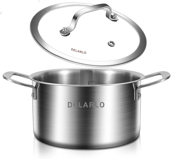 DELARLO Whole Body Tri-ply Stainless Steel Stock Pot - Image 4