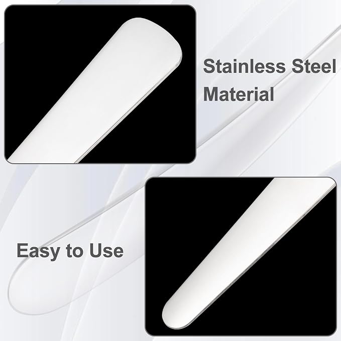 Pndeyo 3pcs Mini Stainless Steel Makeup Spatula, Reusable Cosmetic Cream - Image 3