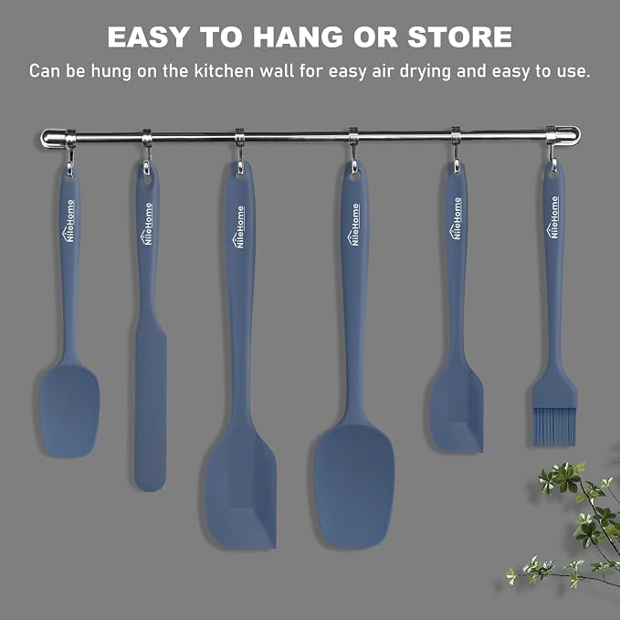 NileHome Silicone Spatula Set, 6 Packs Food Grade Kitchen Utensils - Image 5