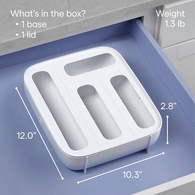 YouCopia StoraBag Drawer Food Bags Dispenser, Plastic Sandwich Bag Organizer - Image 4