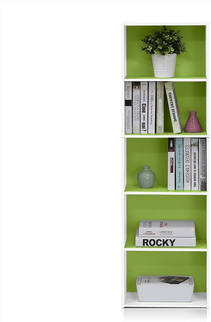 Furinno LUDER Book Shelf, 5-Tier Bookshelf, Bookcase - Image 5
