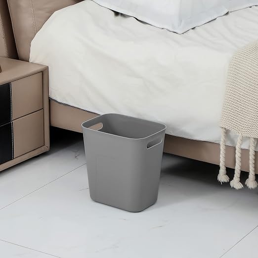 UUJOLY Plastic Small Trash Can Wastebasket, Garbage Container Basket - Image 3