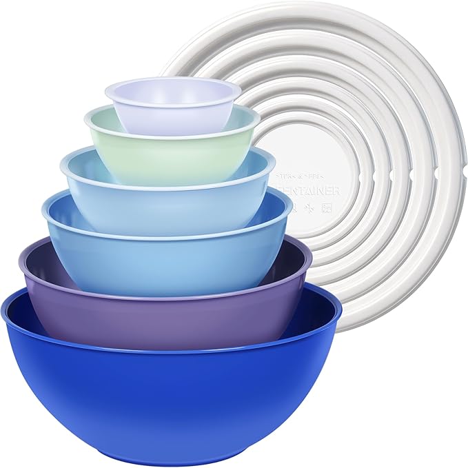 Greentainer Plastic Mixing Bowls by Greentainer