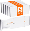 Lifewit 5 Pack 6" High Drawer Dividers 34-56cm/13.5-22" Adjustable Drawer by Lifewit