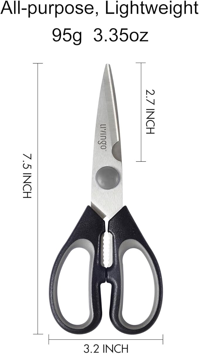 LIVINGO 7.5" Kitchen Scissors All Purpose - Image 2