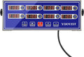 Professional Commercial 8 Channel Multiple Kitchen Timers Digital Calculagraph by YOOYIST