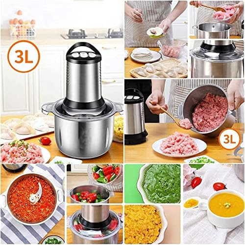 Electric Food Processor, Mini Food Chopper, 3L Capacity