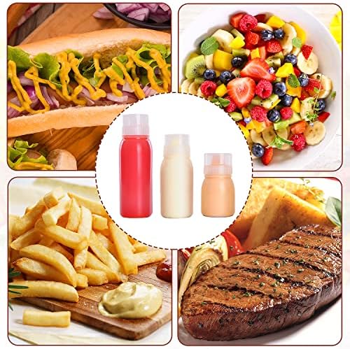 Condiment Porous Squeeze Bottles, Small Salad Dressing & Sauce