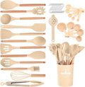 Kitchen Utensils Set - 34 PCS Non-Stick Silicone Cooking Utensils Set