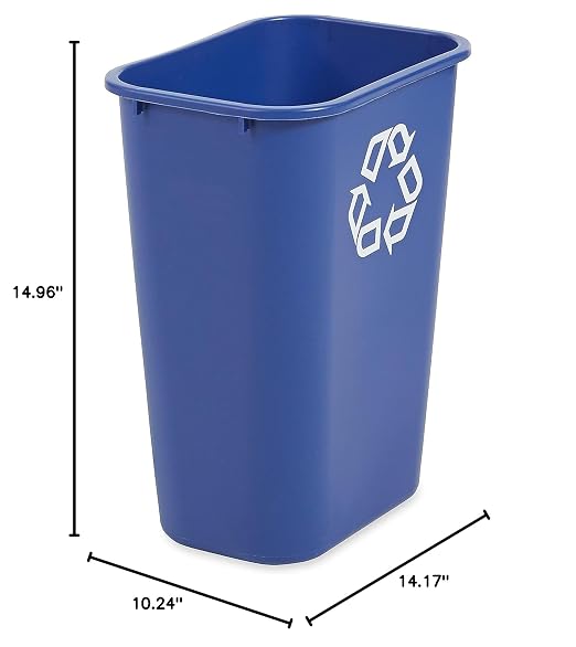 Rubbermaid Commercial Products Deskside Recycling Can, 10.25-Gallon/41-Quart - Image 7