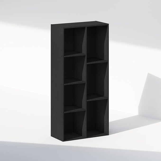 Furinno Reed Closet Organizers and Storage, 7-Cube Closet Organizer, Open Shelf - Image 3