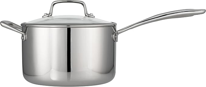 Tramontina Tri-Ply Clad Stainless Steel 4-Quart Sauce Pan - Image 2