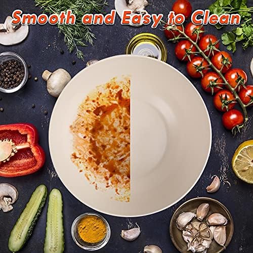 ShineMe Large Salad Bowl with Lid, Bamboo Fiber Salad Serving Bowl Set