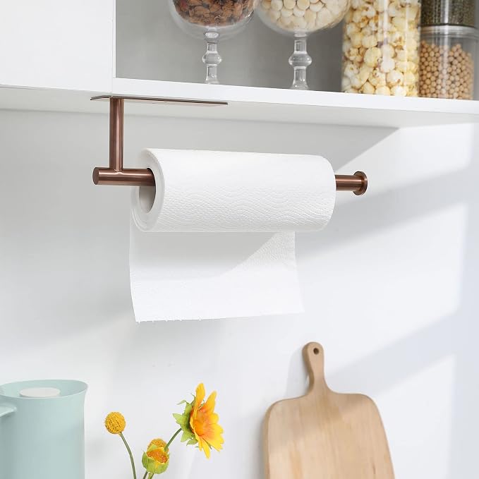 theaoo Rose Gold Paper Towel Holder - Image 2
