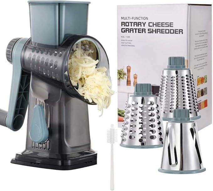 Rotary Cheese Grater, 3-in-1 Shredder by Unknown
