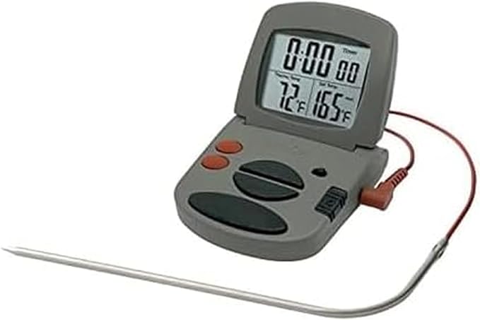 Taylor Programmable with Timer Instant Read Wired Probe Digital, Grill BBQ by Taylor