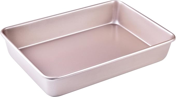 9 x 13 Inch Nonstick Rectangle Cake Pan, Deep Dish Loaf Pan by Bakeley