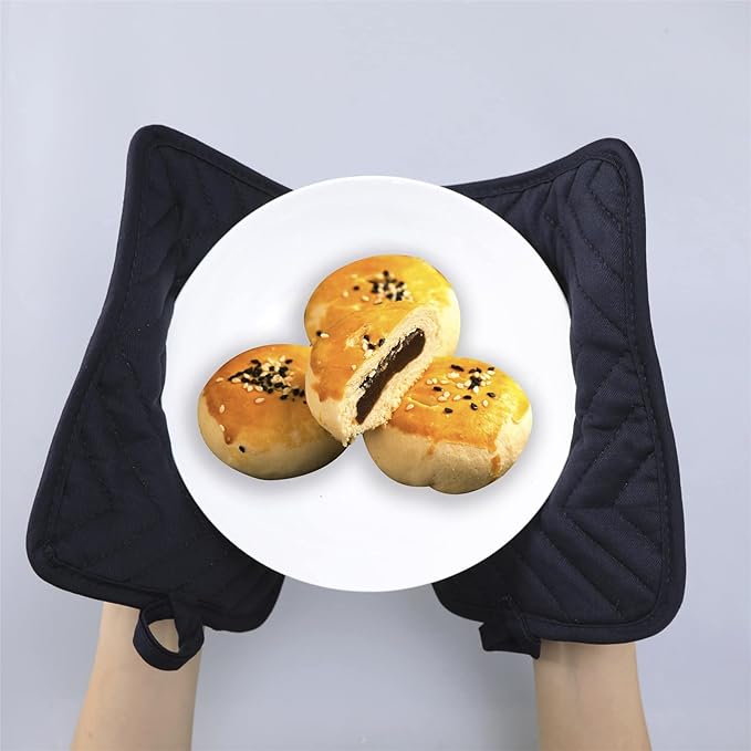 Anyi Pot Holders and Oven Mitts 7" X 9" Heat Resistant Cotton Pocket Pot Holder - Image 6