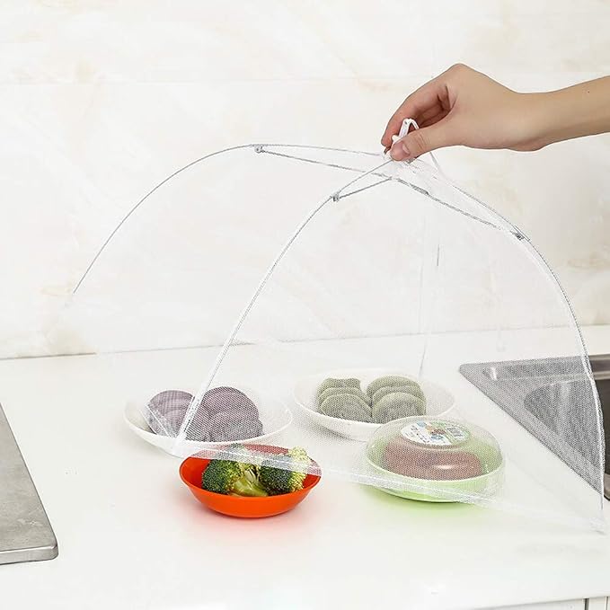 Food Covers, SPANLA 4 Pack Large and Tall Mesh Food Covers - Image 7