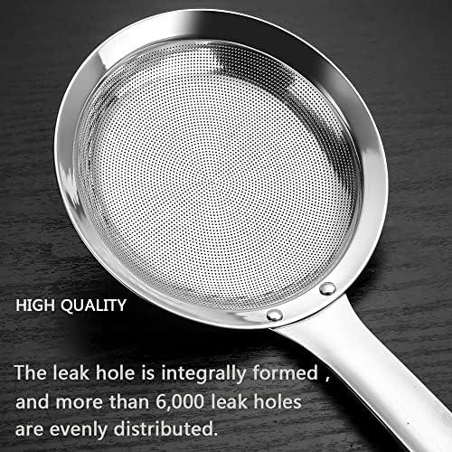 3Pack Sieve Fine Mesh Strainer Set Stainless Steel Metal Flat Cooking