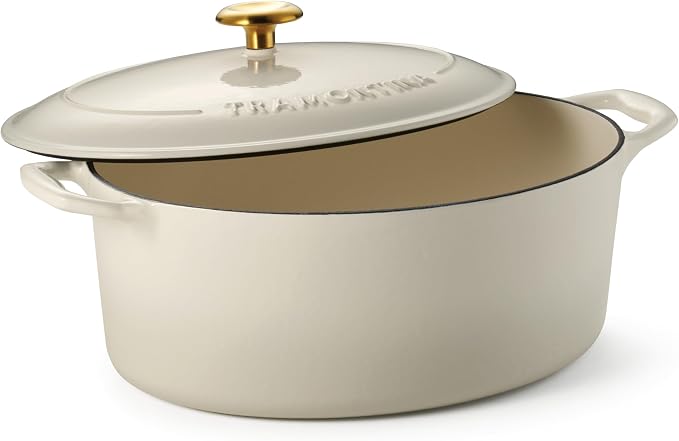 Tramontina Bestow Enameled Cast Iron Oval Dutch Oven Pot by Tramontina