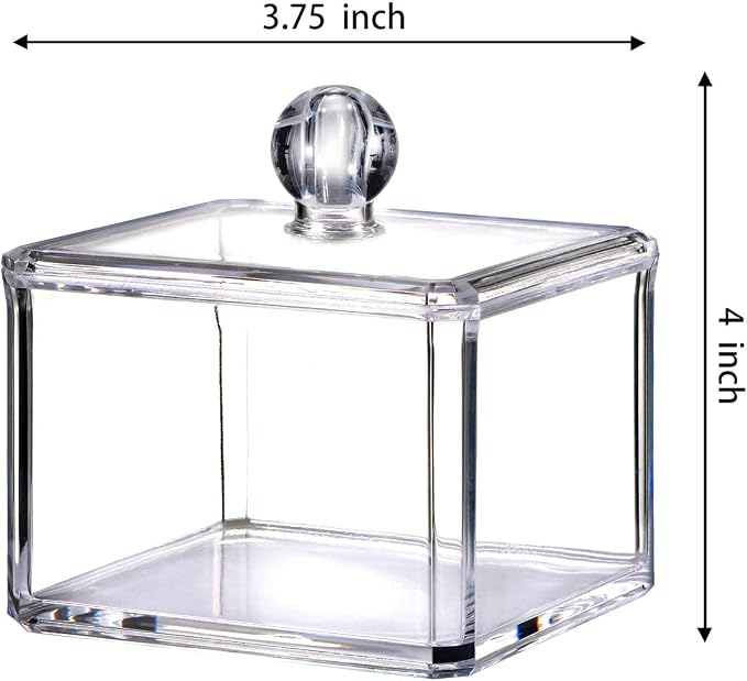 SheeChung Modern Square Acrylic Qtip Holder - Image 5