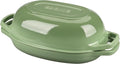 EDGING CASTING Enameled Cast Iron Oval Dutch Oven Pot by EDGINGCOOKWARE