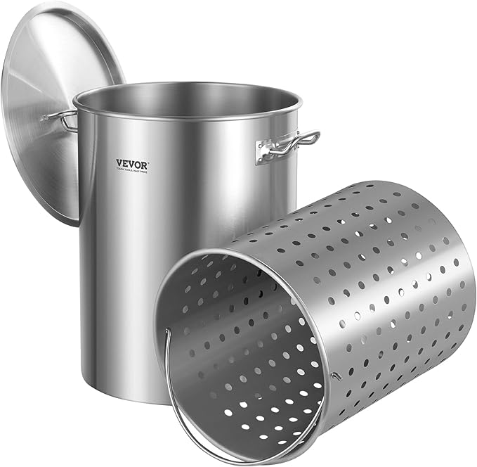 VEVOR Stainless Steel Stockpot, 36 Quart Cooking Pots, Cookware Sauce Pot by VEVOR