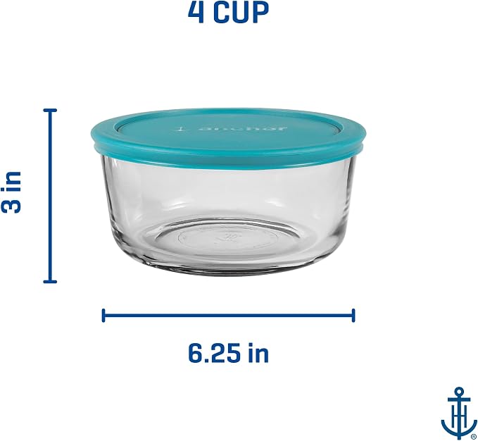 Anchor Hocking SnugFitTM Round Food Storage Containers - Image 7