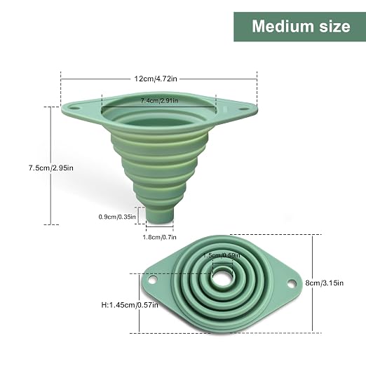 Kitchen Funnel Set of 3, Small and Large, Funnels - Image 4