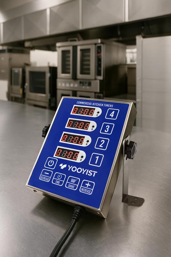 Precision Kitchen Timers for Cooking – 4 Channel Commercial Kitchen Timer - Image 4