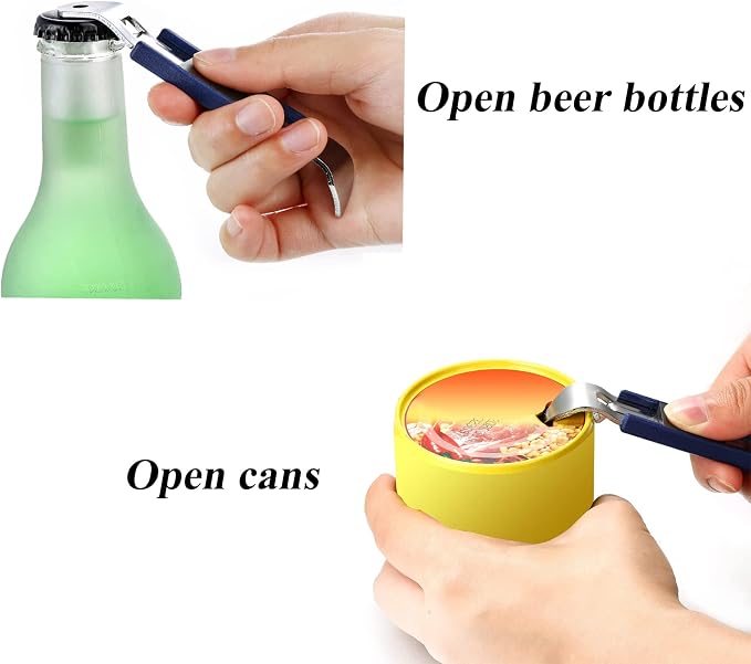 3 Pieces Magnetic Bottle Openers Can Opener Classic Beer Opener Stainless Steel - Image 3