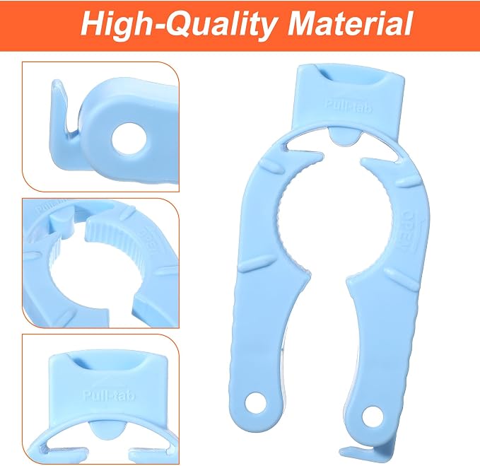8 Pcs Water Bottle Opener Plastic Bottle Cap Opener Multi-Purpose Orange Soda - Image 3
