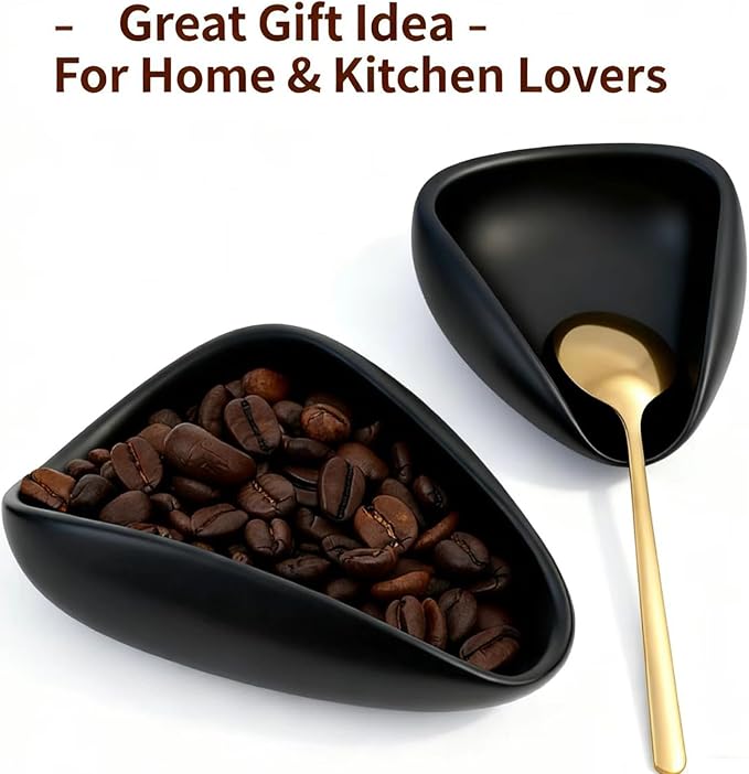 Ceramic Coffee Bean Dosing Cup + Sprayer Gift Set, Spoon Rest, Mini Coffee - Image 6