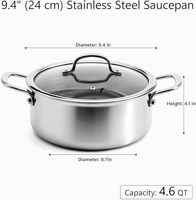 4.6 Qt Stainless Steel Stock Pot - Image 7