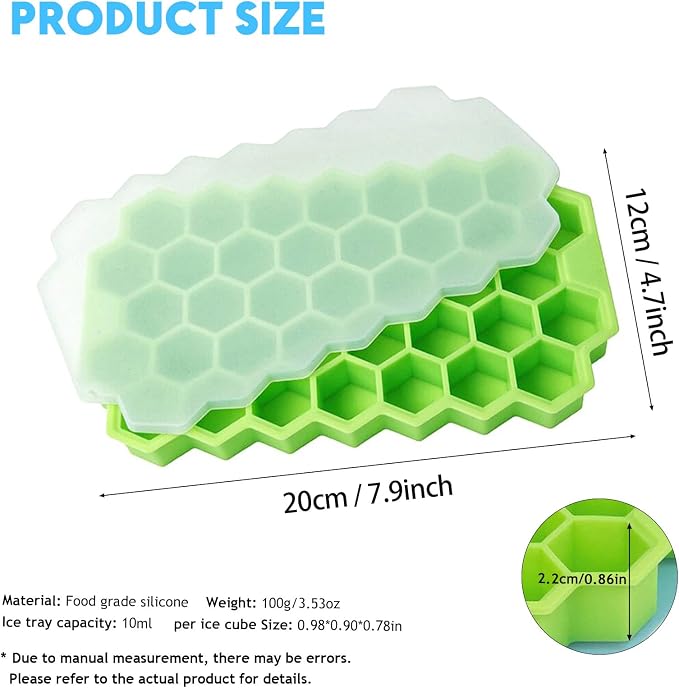 2 Pack Honeycomb Ice Cube Trays - Image 2