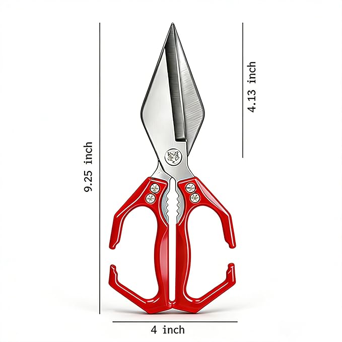 Multifunctional Heavy Duty Poultry Shears, Japanese High-Carbon Steel Kitchen - Image 5