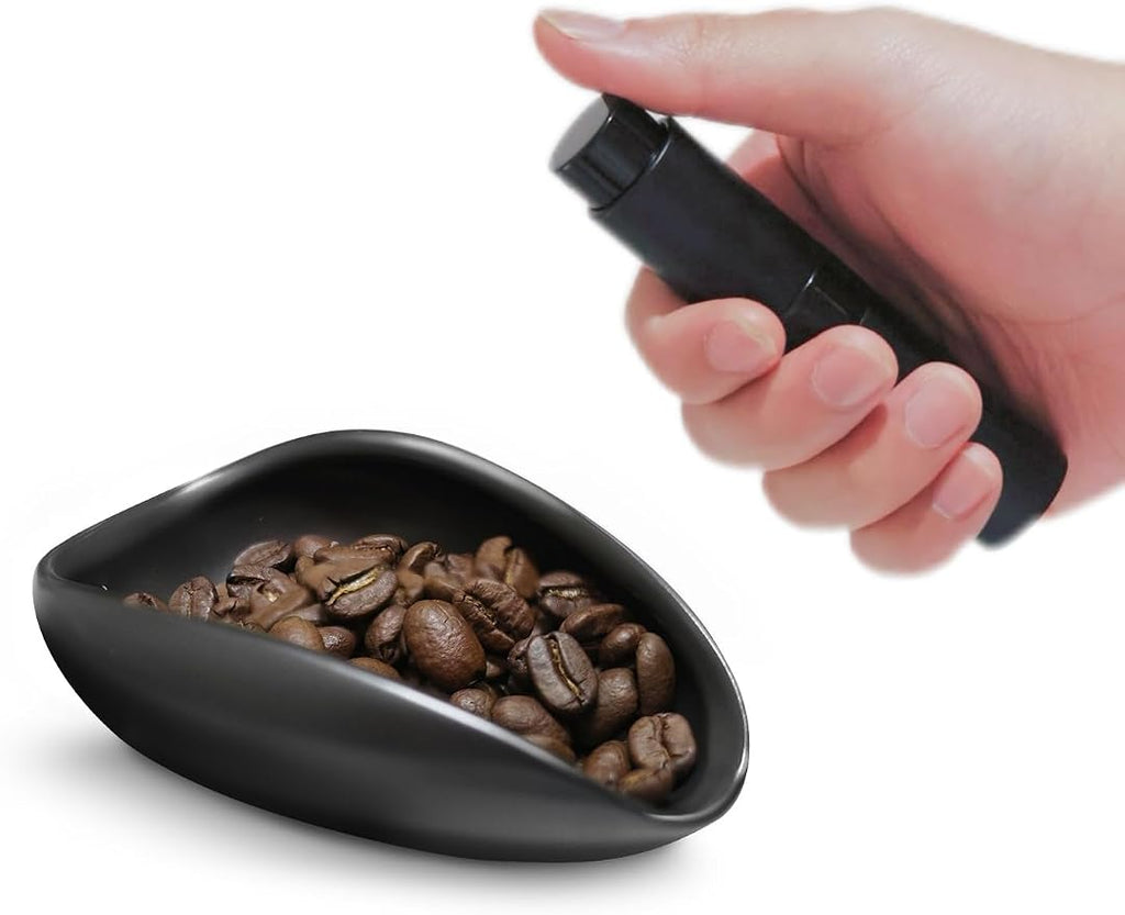 Coffee Bean Dosing Cup and Spray Bottle Set, Ceramic Single Dosing Tray by patiparrto