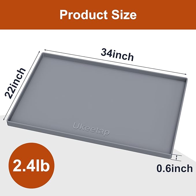 ukeetap Extra Thick Silicone Mat Waterproof - Image 7