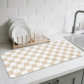CooRug Checkered Dish Drying Mat by CooRug