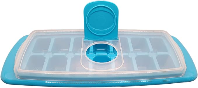 Handy Housewares Anti-Spill 14-Cubes Covered Ice Cube Tray - Image 4